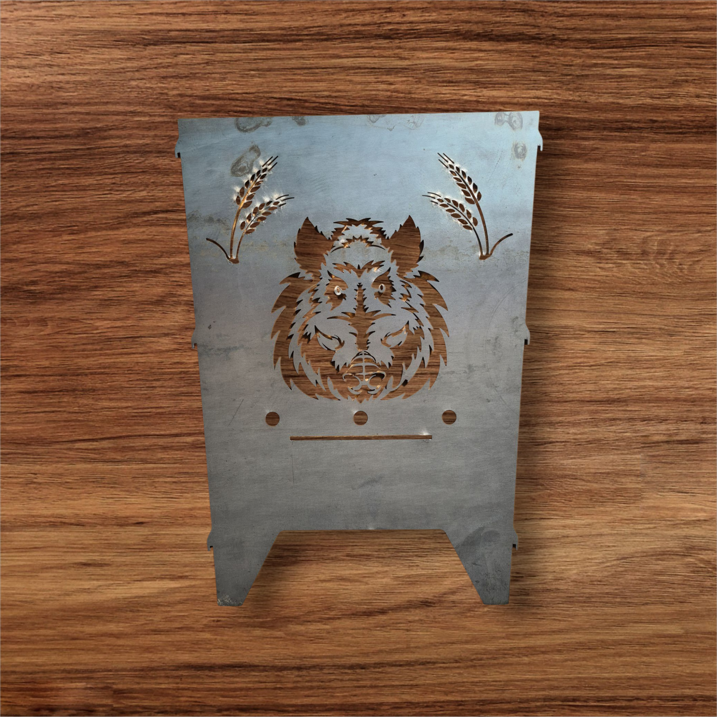 Feuerkorb Wildschwein Motiv