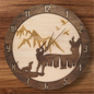 Holz Uhr Rehbock